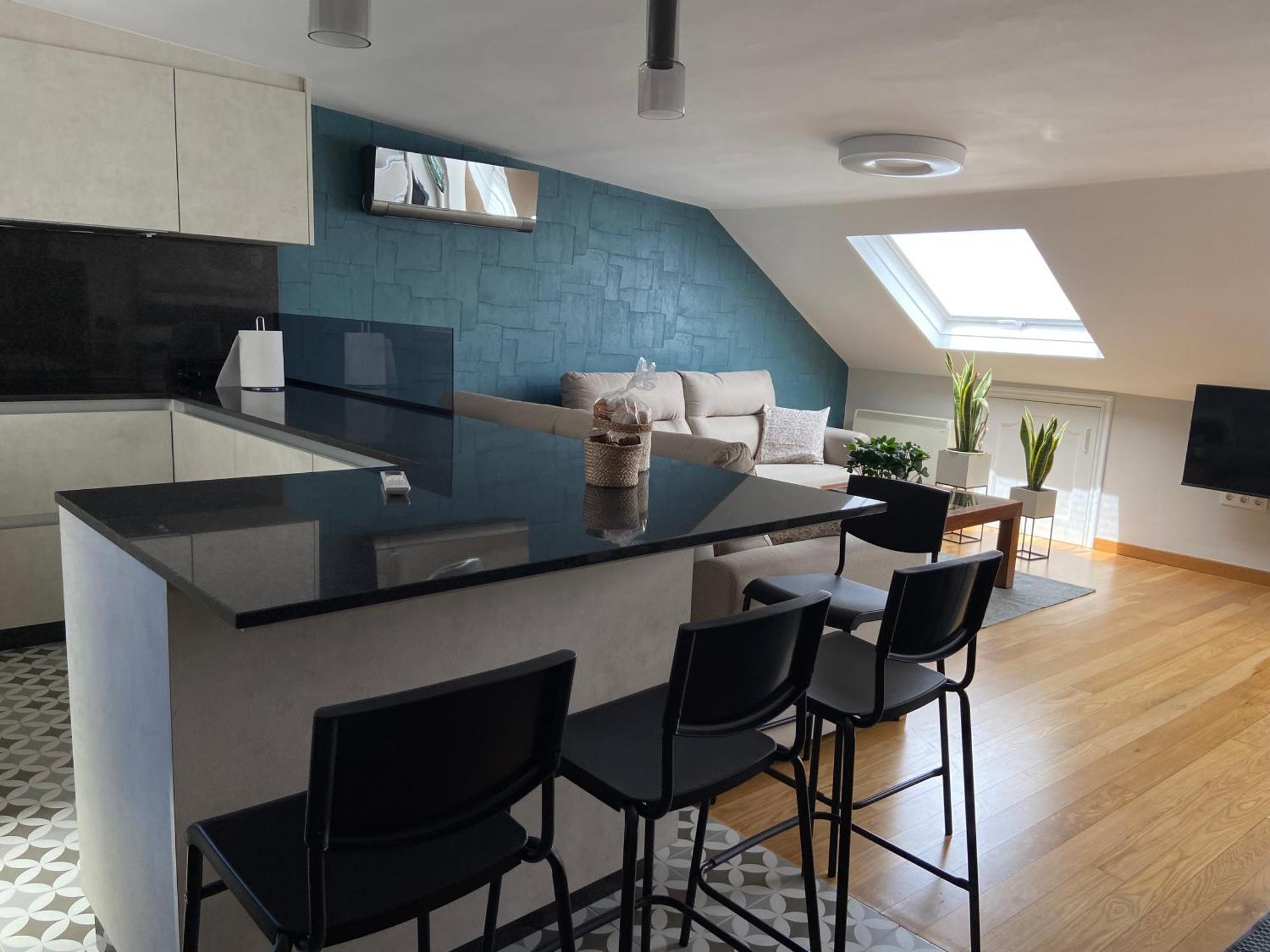 Atico 22 - Centrico, Aire Acondicionado Y Parking Lägenhet Vilagarcia de Arousa Exteriör bild